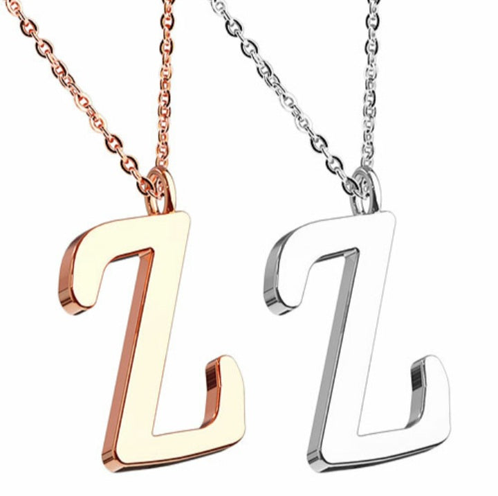 Halskette Set mit Buchstaben Anhänger Alphabet Buchstabenkette