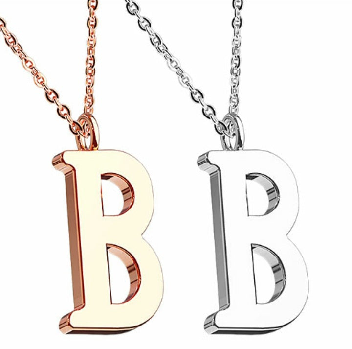 Halskette Set mit Buchstaben Anhänger Alphabet Buchstabenkette