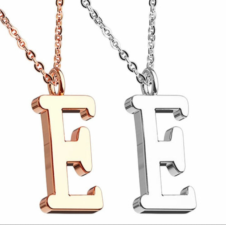 Halskette Set mit Buchstaben Anhänger Alphabet Buchstabenkette