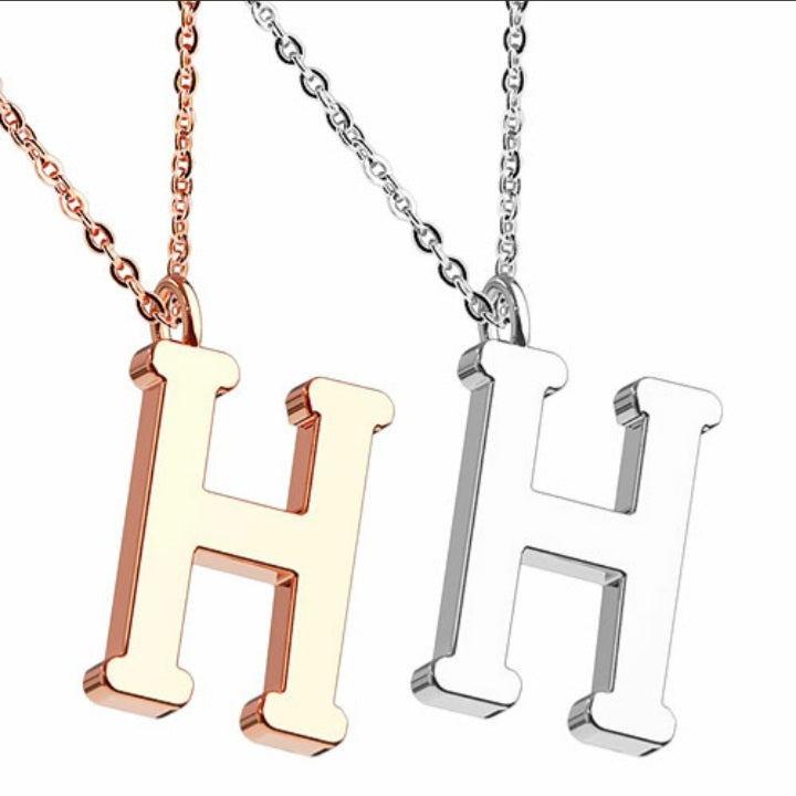 Halskette Set mit Buchstaben Anhänger Alphabet Buchstabenkette
